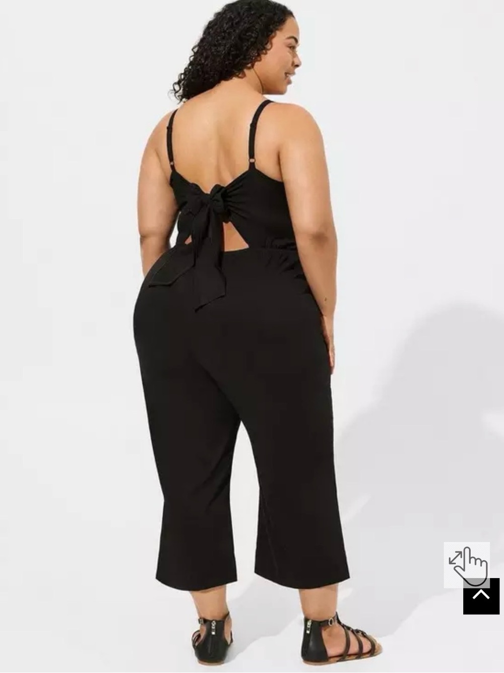 Torrid stretch challis wide leg jumpsuit